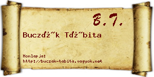 Buczák Tábita névjegykártya